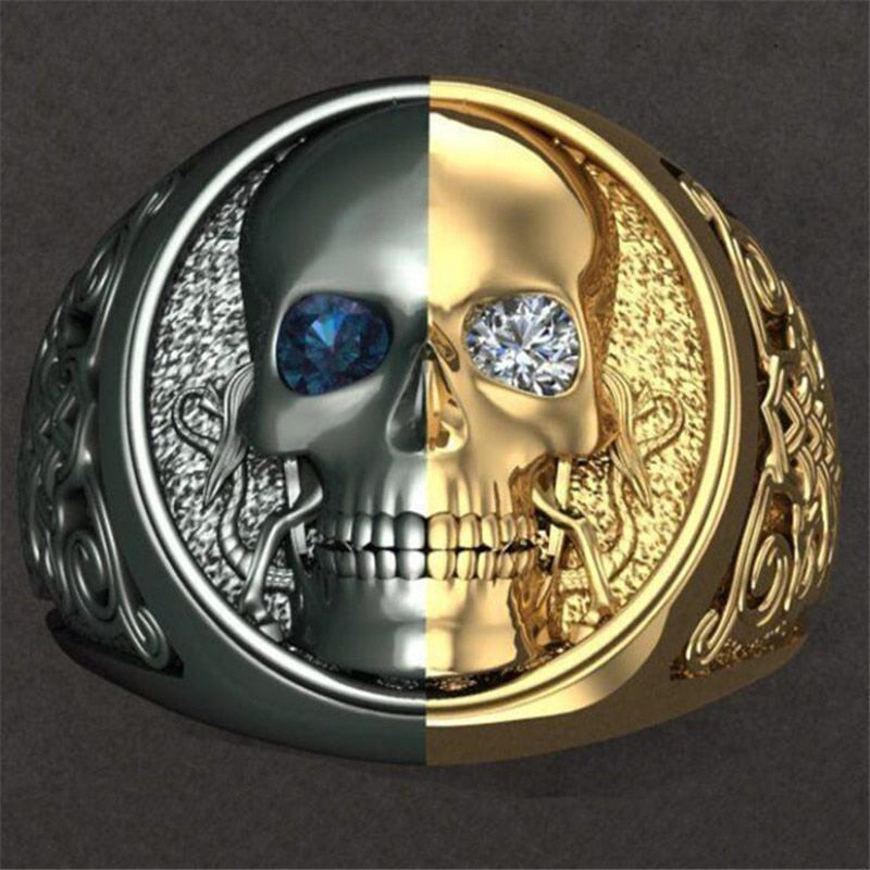 Two-Color Skull Ring