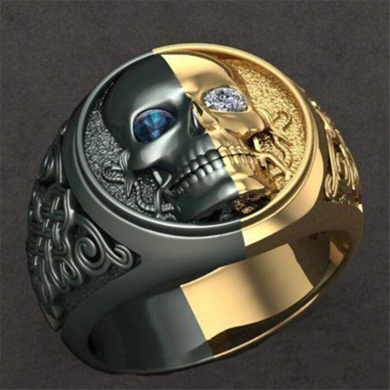 Two-Color Skull Ring