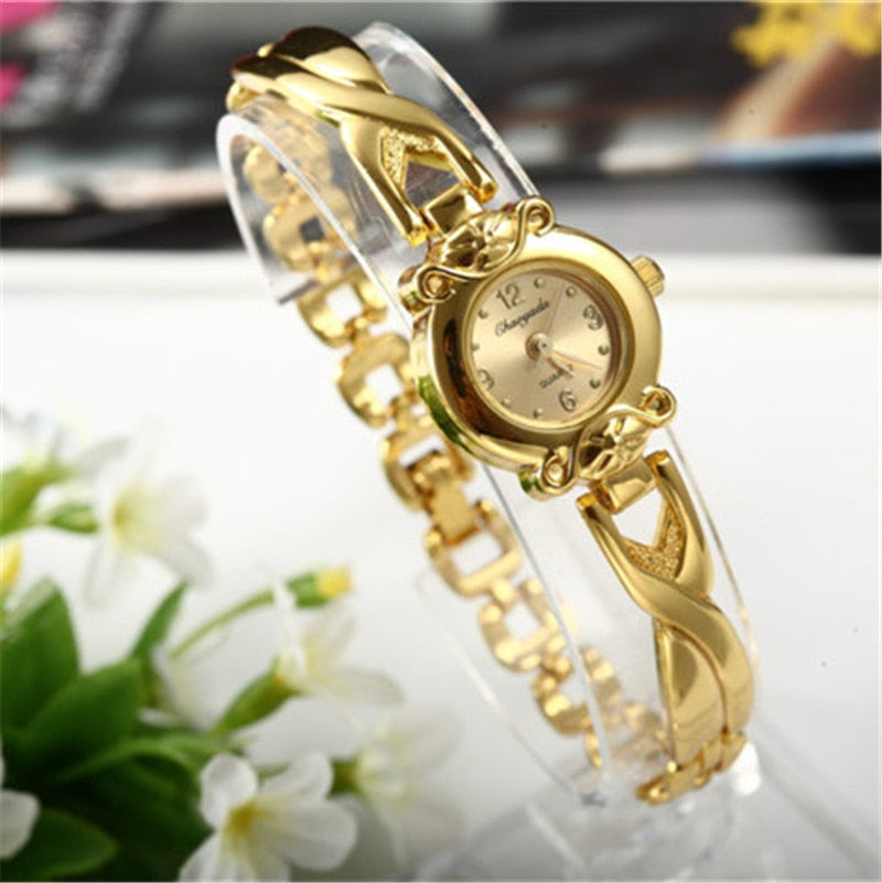 Women Golden Watch