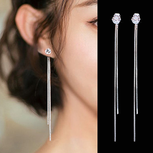 Long Crystal Earrings